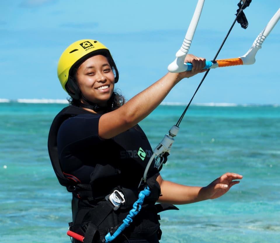 Kitesurf en navigation à la Baie de Sakalava, Diego Suarez